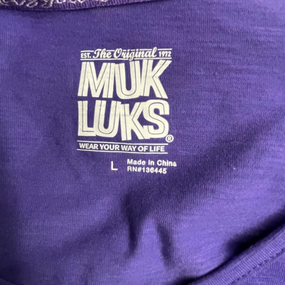 Muk Luks matching lounge tee and open cardigan - Picture 4 of 16